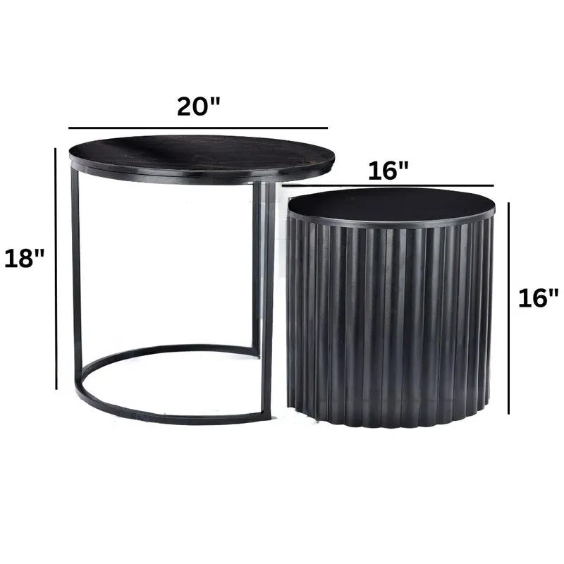 Elvora Center Table (Black) - Set Of Two media 7