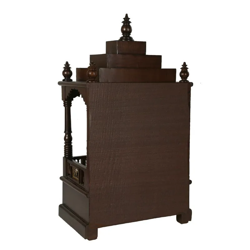 Sacred Haven Teak Wood Mandir media 5