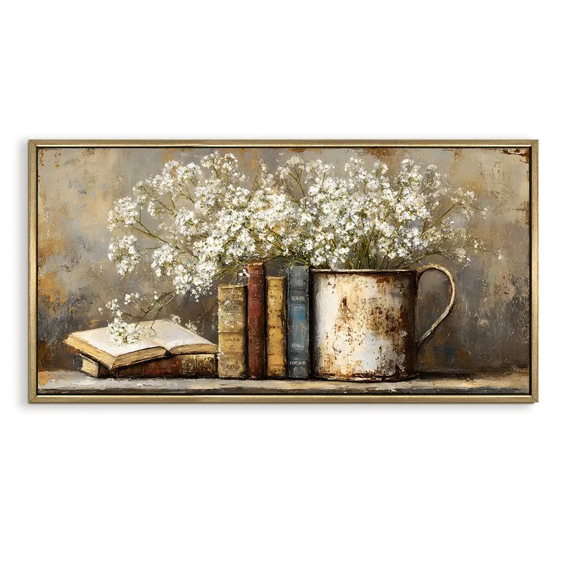 Blossom Ledger Canvas Wall Painting With Frame media 3