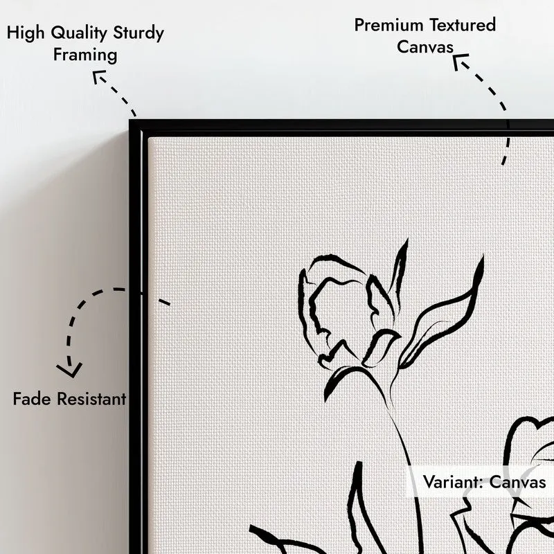 Petalum Canvas Wall Painting With Black Frame media 5