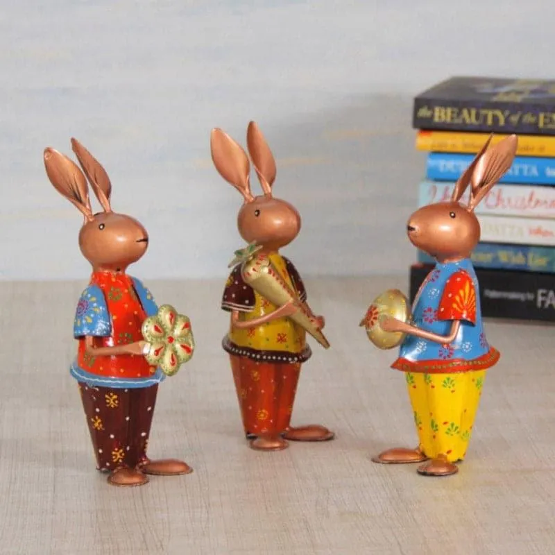 Hare Hello Showpiece - Set Of Three media 1