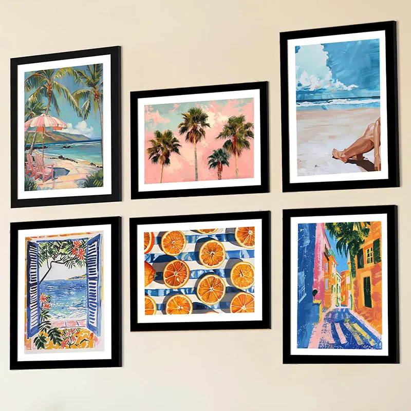 Tropical Vacation Wall Art - Set Of Six media 4