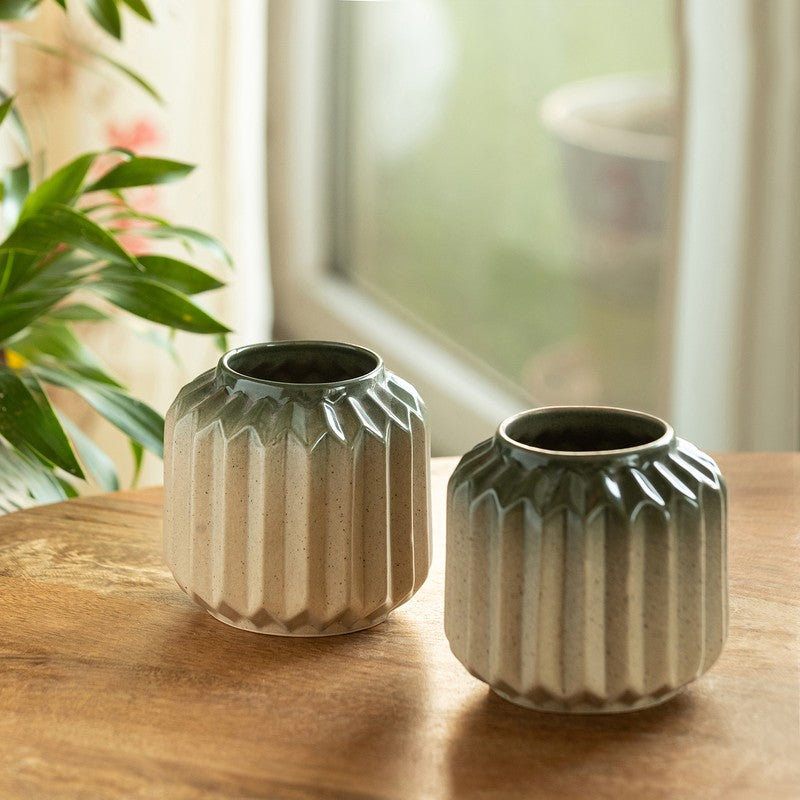 Elara Ceramic Vase - Set Of Two