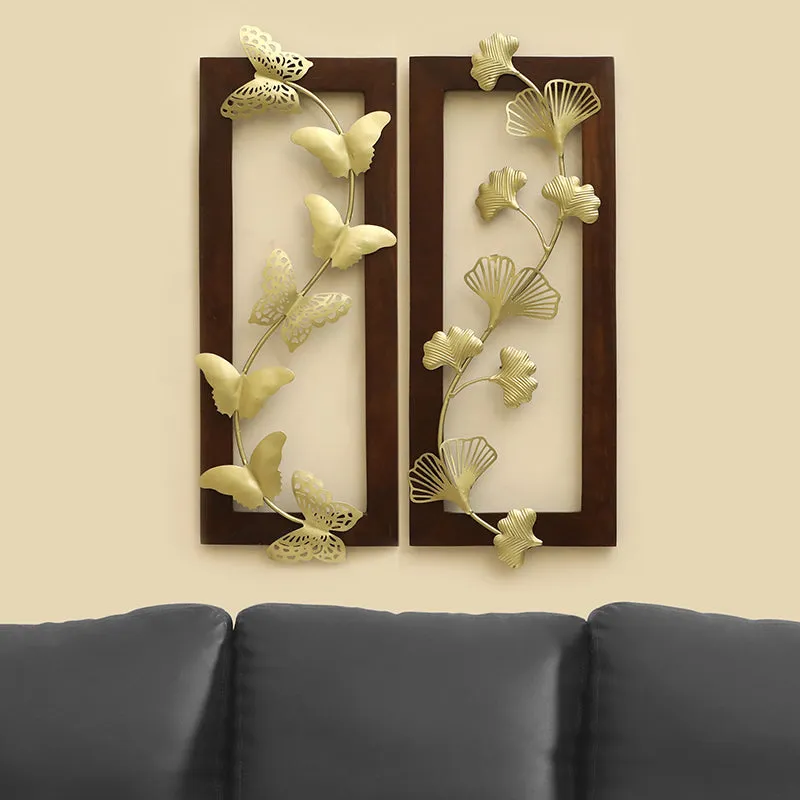 Etienne Metal & Wood Wall Accent - Set Of Two media 1