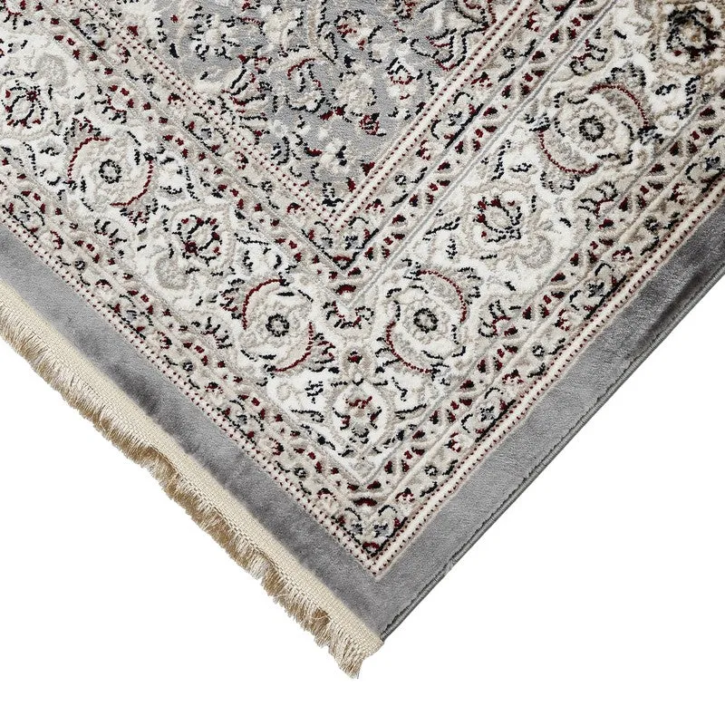 Kashira Art Silk Carpet - Grey media 5