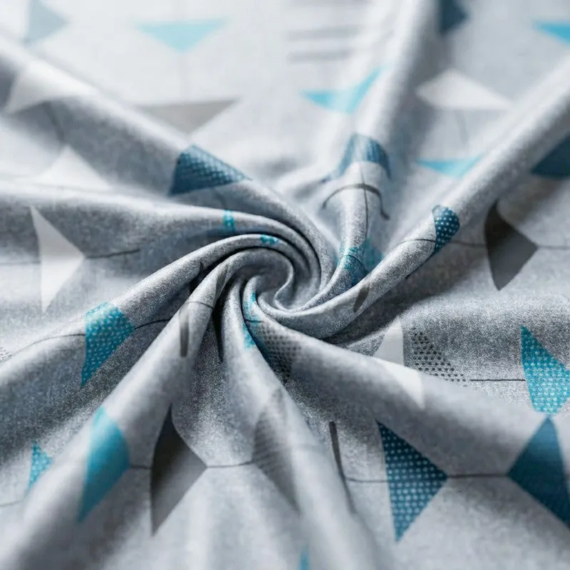 Arrow Truce Cotton Bedsheet (Blue) - 144 TC media 5