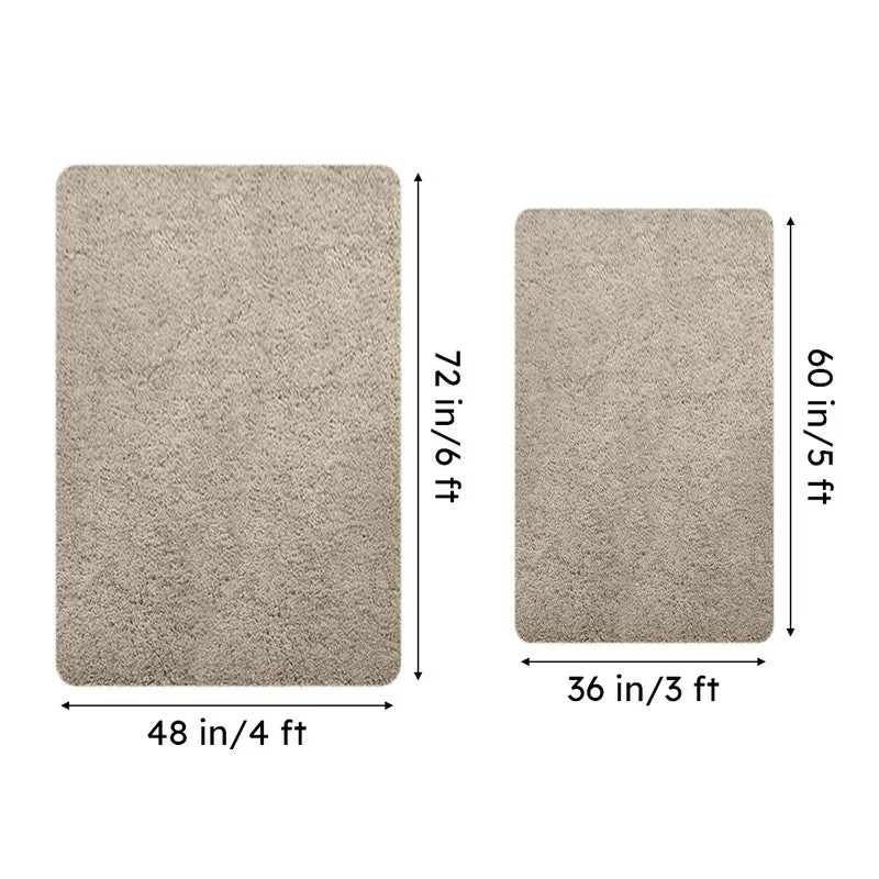 Vegas Luxe Micro Fiber Area Rug - Beige media 7
