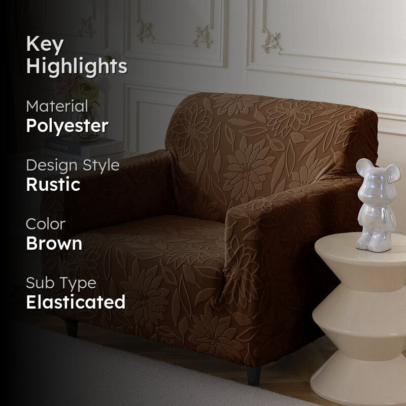 Cresvian Sofa Cover - Brown media 2