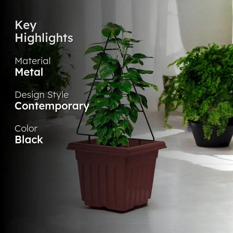 Polita Metal Trellis Planter Stand - Black media 2