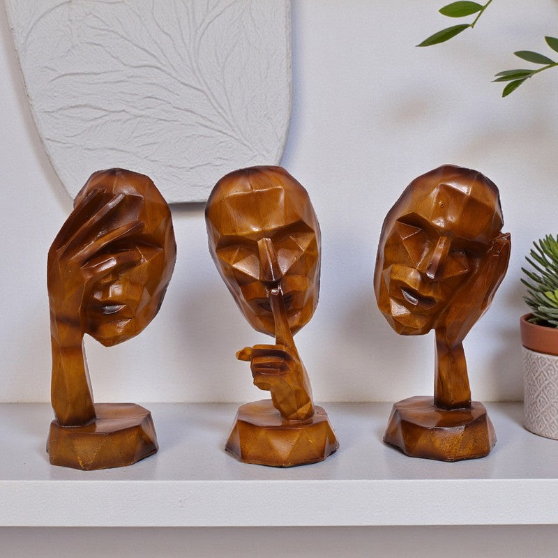 The Three Virtues Polyresin Showpiece - Set Of Three