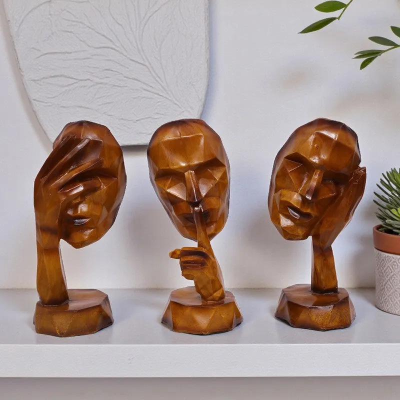 The Three Virtues Polyresin Showpiece - Set Of Three media 1