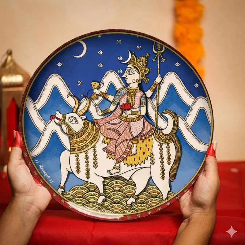 Nava Shakti Metal Wall Plates - Set of Nine media 5