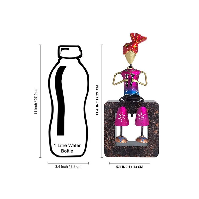 Musician Figurine Decorative Showpiece - Pink,Red media 8