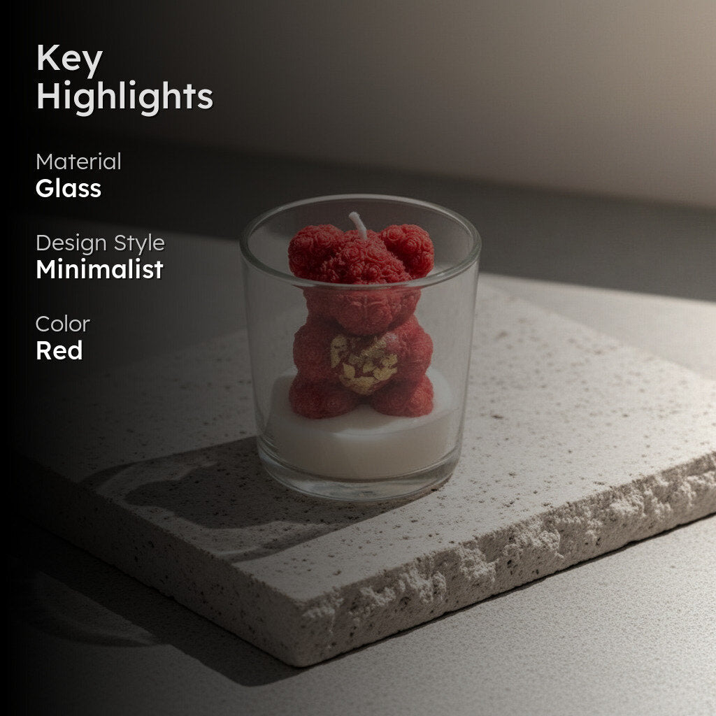 Heartfelt Glow Decorative Candles - Red media 2