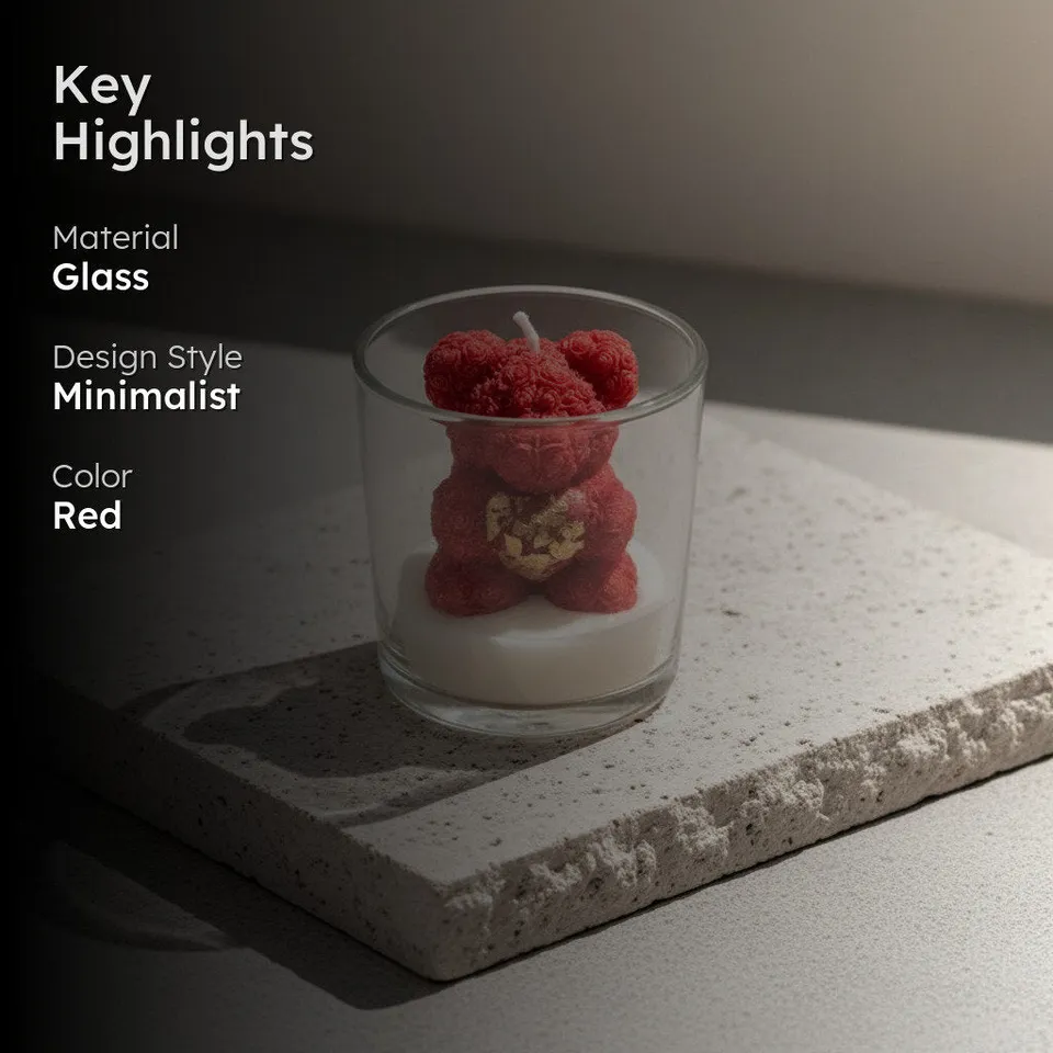 Heartfelt Glow Decorative Candles - Red media 2