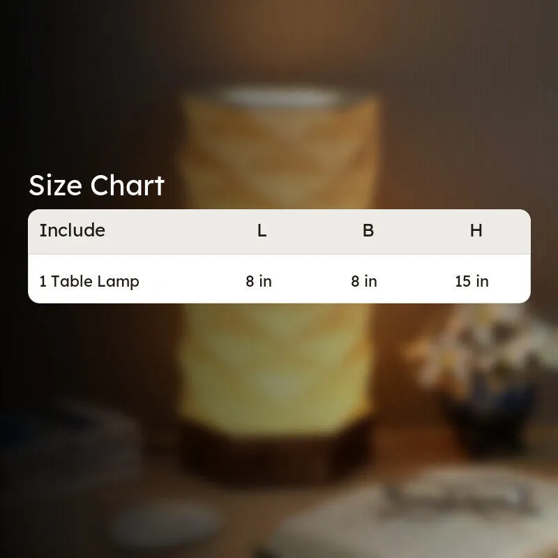 Fig Living Lumi Hexa Cotton Table Lamp - Beige media 12