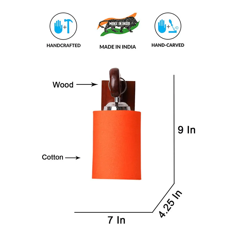 Klarion Wooden Wall Lamp - Orange media 6