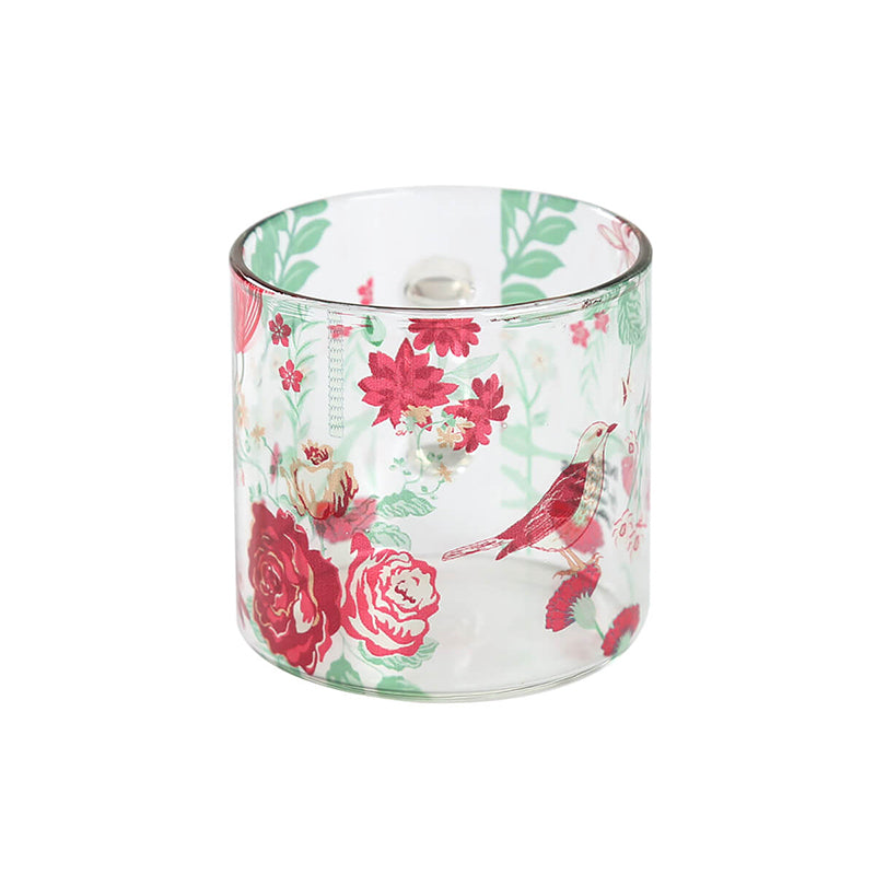 India Circus Rose Vine Glass Mug (130 mL Each Each) - Set Of Four media 5