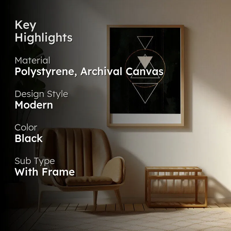 Zenith Whisper Archival Canvas Wall Art - Natural Brown Frame media 2