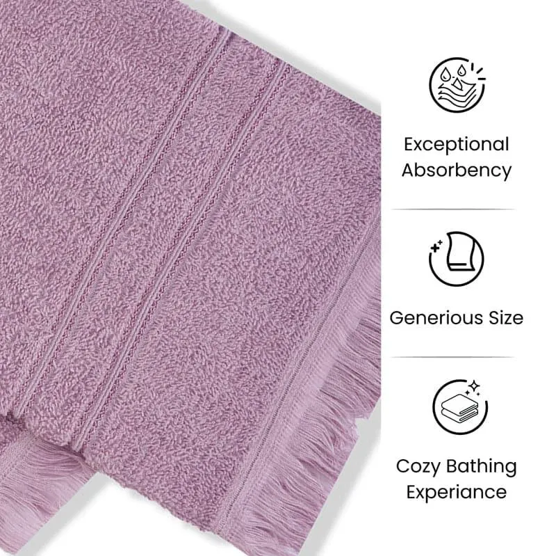 Micro Cotton LuxeDry Soothe Hand Towel (Purple) - Set Of Two media 5