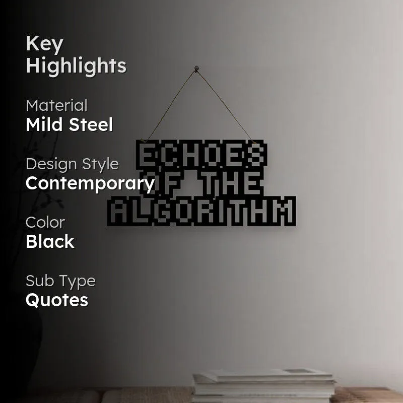 Echoes Of Algorithm Mild Steel Wall Accent media 2