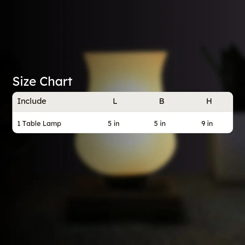 Skylora Glass Table Lamp With Wooden Base - White media 10