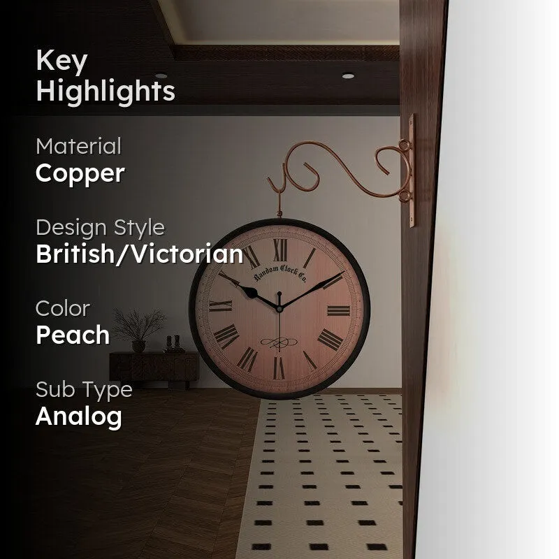 Antiquera Double Sided Wall Clock media 2