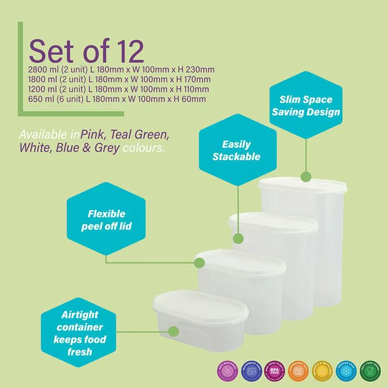 Elmera Storage Conatiner (White) - Set Of Twelve media 5