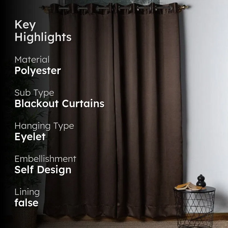 Swayam Dark Brown Castle Curtain media 2