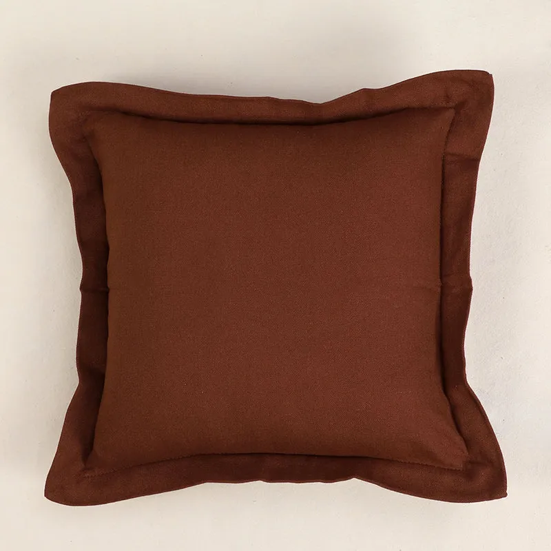 Swayam Tona Printed Cushion Cover (Brown) - Set of Two media 3