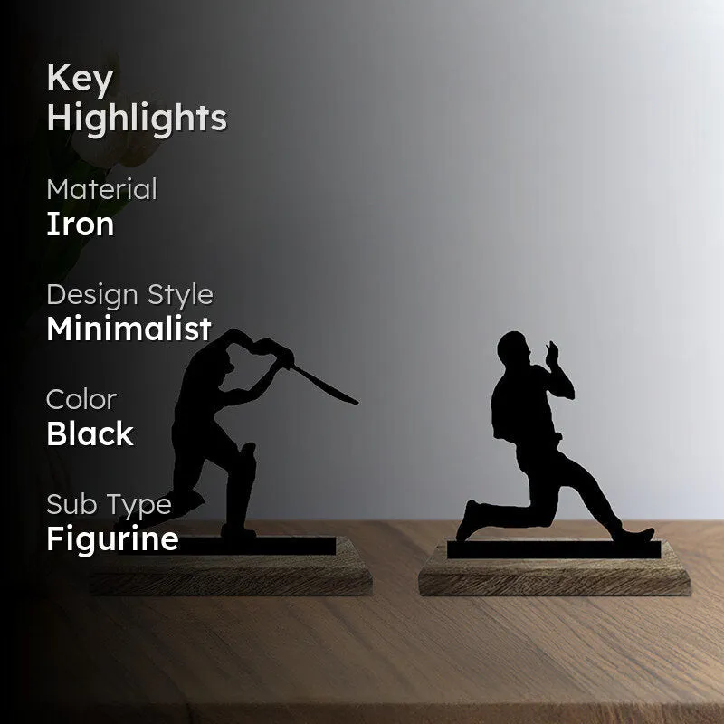 Cricketer Showpiece - Set Of Two media 2