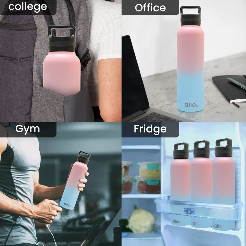 HydraCube Stainless Steel Water Bottle (950 mL Each) - Set Of Two media 4