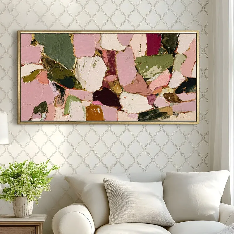 Pink Mosaic Canvas Wall Art media 4