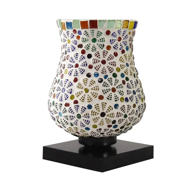 Evaila Mosaic Glass Table Lamp - Multicolor media 5