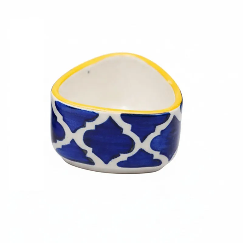 Platore Ceramic Dip Bowls (Blue,Yellow ,40 mL Each) - Set Of Two media 5