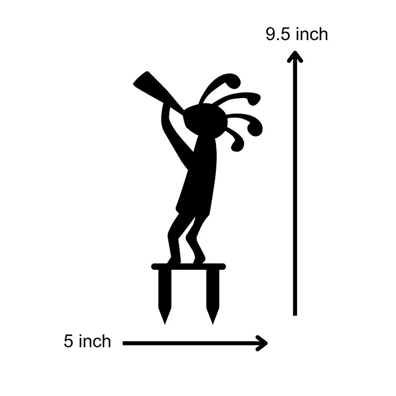 Kokopelli Garden Stake - Set Of Four media 7