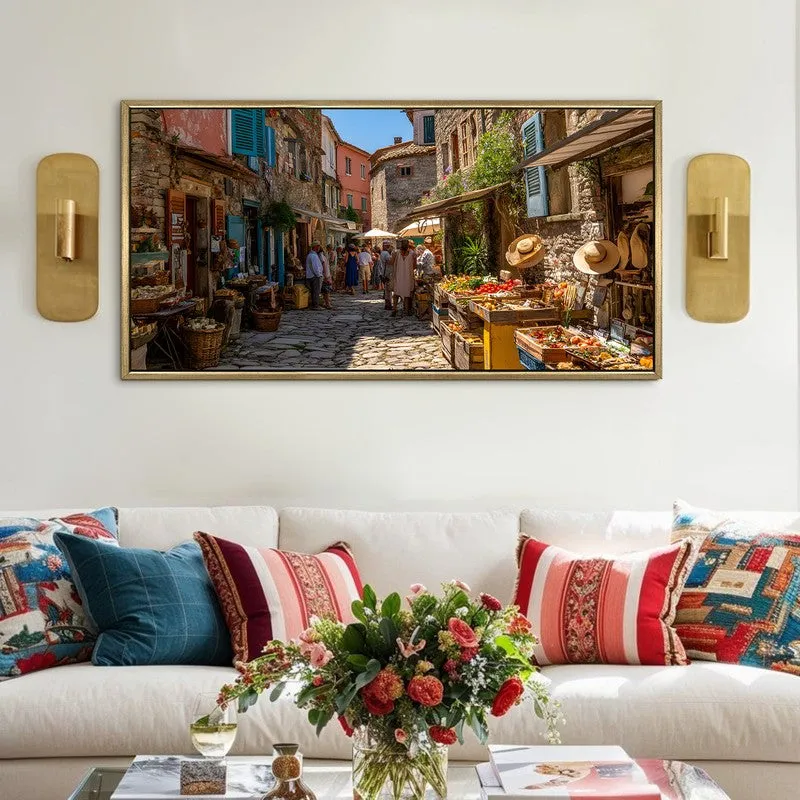 Townbloom Canvas Wall Painting With Frame media 1