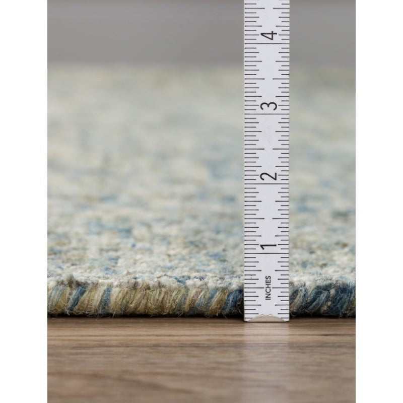 Handloom Hand Tufted Harmony Wool Rug - Blue & Olive media 9