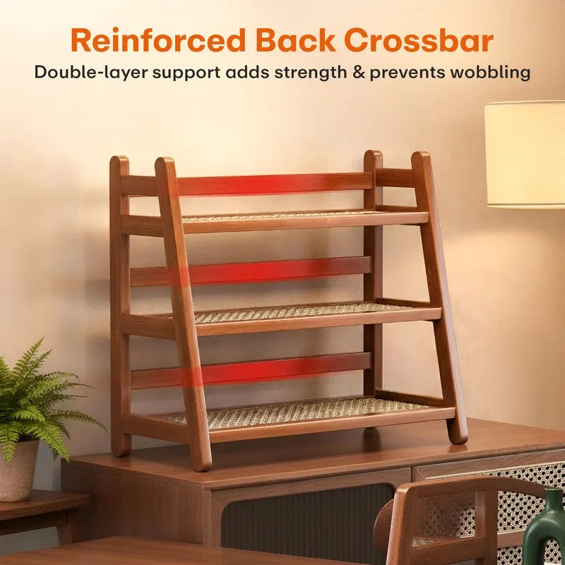 Rioware Nature 3 Tier Wood Racks - Brown media 7