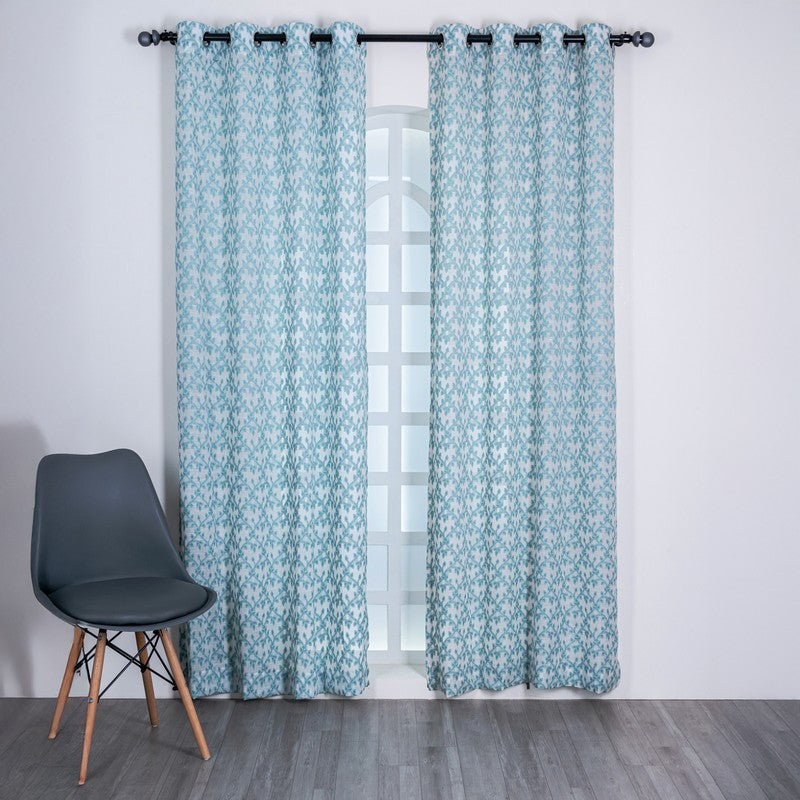 Nyrella Subtle Floral Curtain - Set Of Two media 3