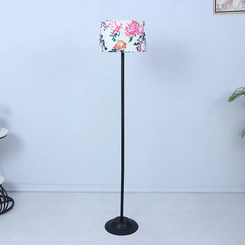 Miyabi Printed Metal Floor Lamp - Black media 3