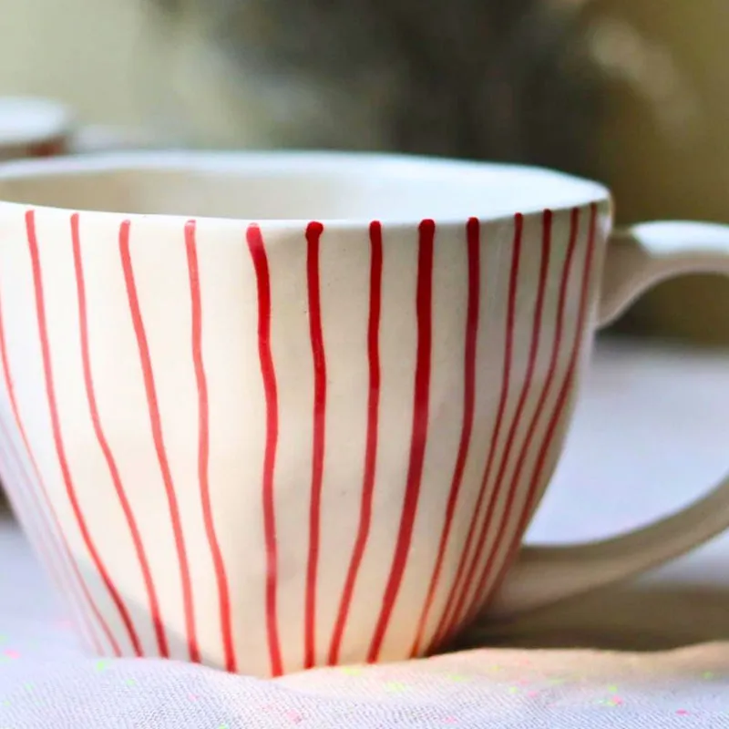 Vertica Ceramic Tea Cup (230 mL) media 3