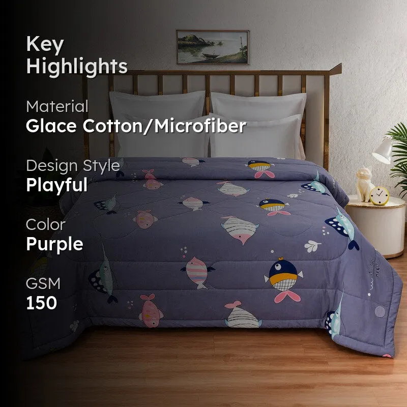 Ocean Bubbles Microfiber Kids Comforters - 150 GSM media 2