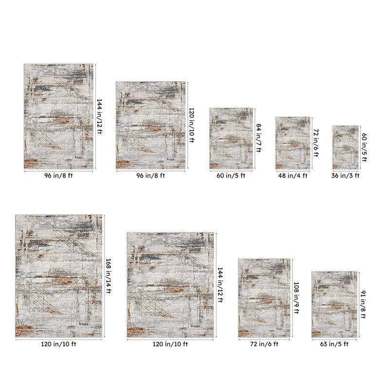 Piera Abstract Carpet - Brown media 9
