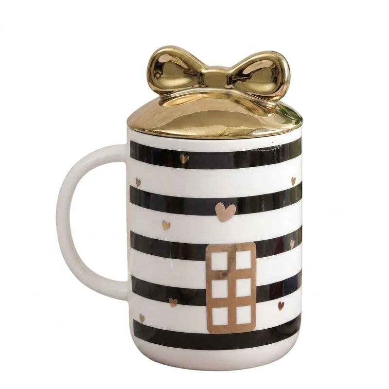 Home Ceramic Coffee Mug (350 mL) - Black,White media 6