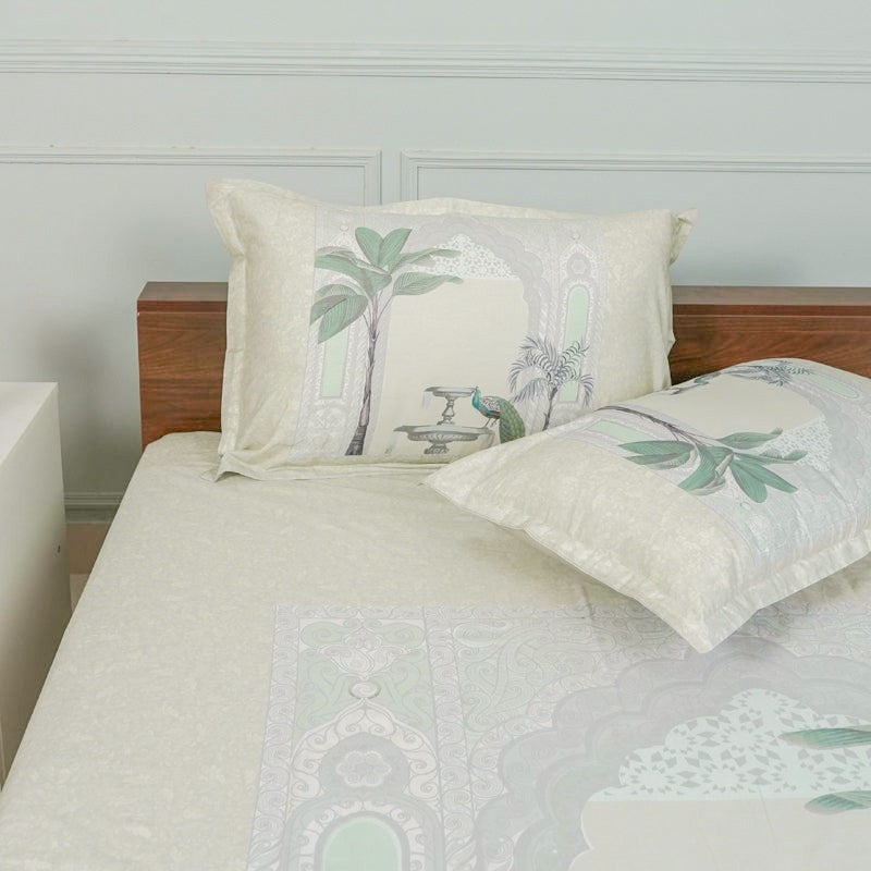 Regal Oasis Cotton Bedsheet (Yellow) - 200 TC media 4