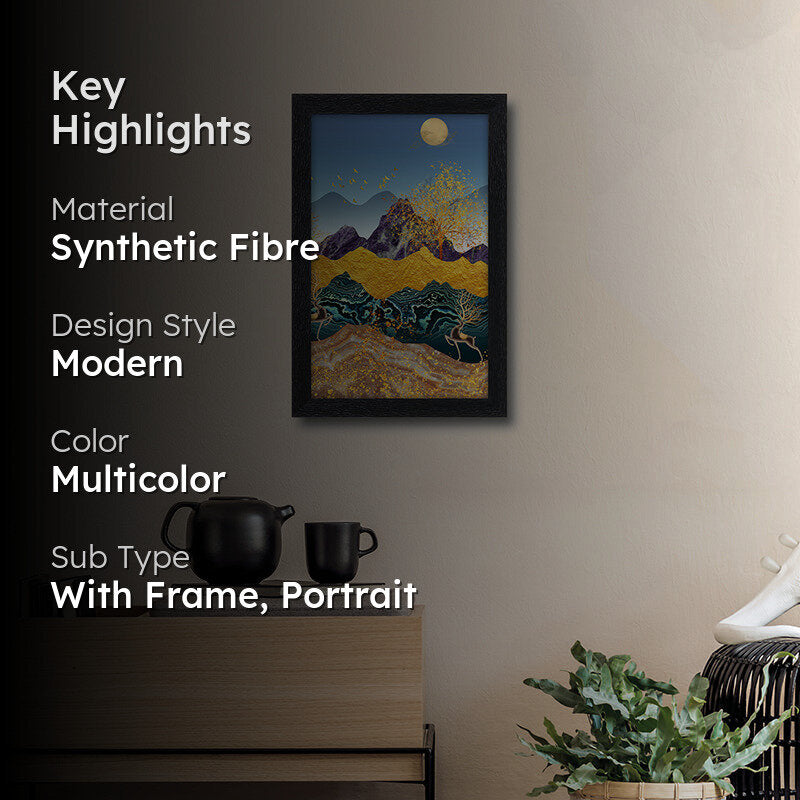 Glittery Landscape Wall Painting media 2