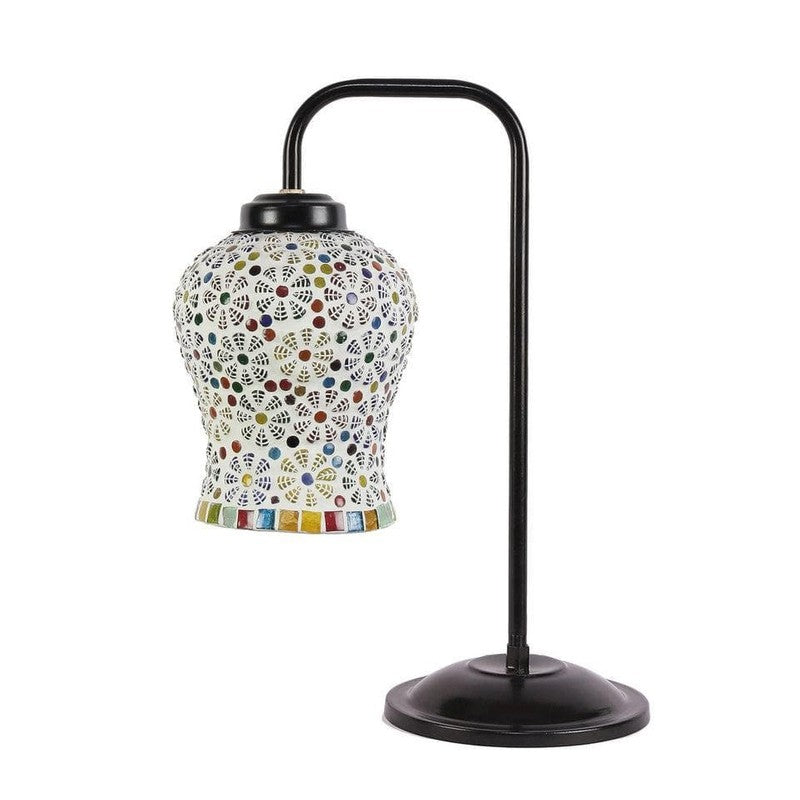 Mosaic Glow Arch Glass Table Lamp - Multicolor media 4