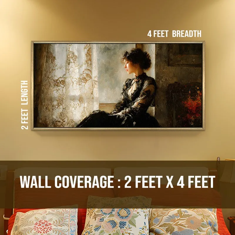 Soft Hours Canvas Wall Painting With Frame media 8