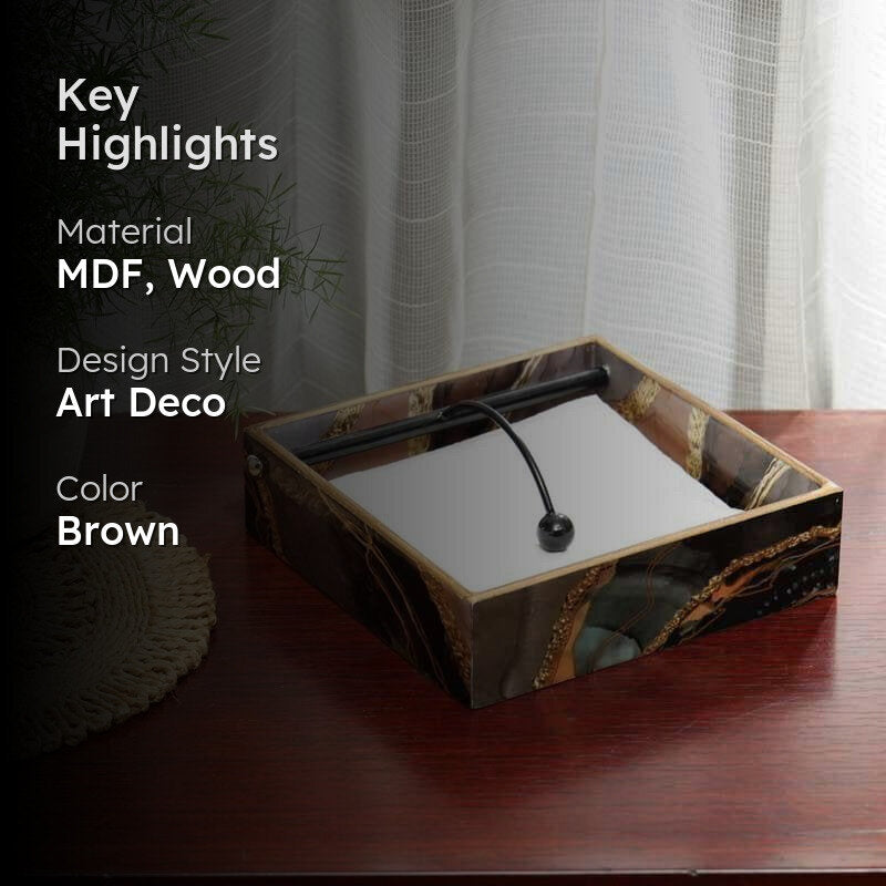 Gold Sand Marble Napkin Holder media 2